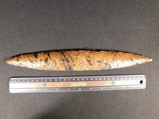 Huge Ancient COLIMA Mahogany Obsidian Blade Knife or Spear Mexico 212gr picture