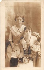 J10/ Interesting RPPC Postcard c1910 Pretty Girls Kewpie Doll 157 picture