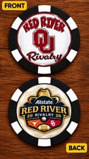 2026 RED RIVER RIVALRY - OKLAHOMA SOONERS Commemorative Poker Chip picture
