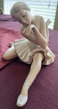 Vintage Lladro Figurine Ballerina Dancer Death of the Swan #4855 Glossy Retired picture