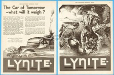 1919 Aluminum Castings Co Vintage Print Ad Lynite Foundry Workers Art Car Piston picture
