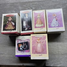 6 Barbie Hallmark Keepsake Vintage Ornament 1995,96,97,99 picture