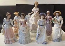 Vintage Homco Porcelain Ladies Group Of 7 picture
