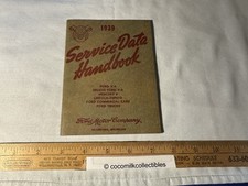 Vintage Original 1939 Ford Service Data Handbook V8 Mercury Lincoln Zepher Truck picture