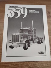 Peterbilt 359 Standard Specifications Brochure 2-82 picture