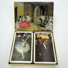 Vintage Piatnik Playing Cards 2254 EDGAR DEGAS Box of 2 Complete Decks Austria picture