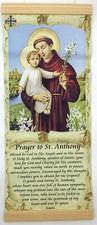 St Anthony's Prayer hand made Catholic home decor wall hanging canvas print 8x18 picture