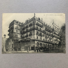 Splendide Hotel Aix Les Bains France Posted 1919 Soldiers Mail Censored Postcard picture