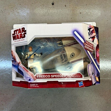Hasbro Star Wars The Clone Wars Freeco Speeder w/ Obi-Wan Kenobi Figure *New picture