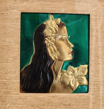 1940’s A Wanda Irwin Original Copper or Brass Embossed Picture 18 by 20 inches picture