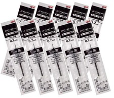 Uni Jetstream 0.7mm Black Ink Ballpoint Pen Refills 10 Pack Quick Dry Leak Proof picture