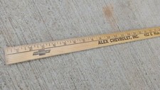 Vintage ALEX CHEVROLET DEALERSHIP ADVERTISING YARD STICK Original Middletown PA picture