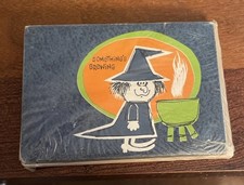 Vtg American Greetings Halloween Party Invitation Witch 12 Sealed Pre Zip Code picture
