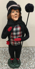 Rare Vtg Byers Choice Carolers 1984 Chimney Sweep Man Bumpy Base & Gold Label picture
