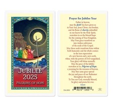 Catholic Jubilee Year of 2025 Prayer Card Laminated Holy Card Pilgrims of Hope picture