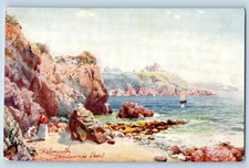 Falmouth Cornwall England Postcard Pendennis Point c1910 Oilette Tuck Art picture