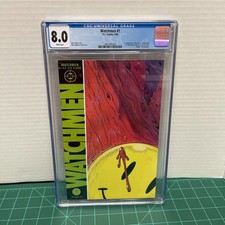 Watchmen #1 CGC 8.0 White Pages 1986 DC 1st Rorschach Dr Manhattan Ozymandias picture