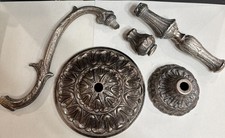 Vtg Spanish Baroque Style Acanthus Leaf Motif Chandelier Restoration Parts picture
