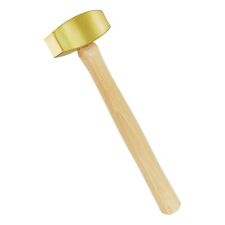 2 Pound Solid Brass Non-Sparking Hammer with Hickory Wood Handle,Non Marring ... picture