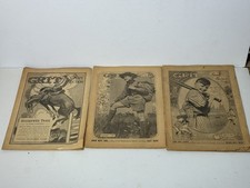 Vintage GRIT Story Section Newspaper Inserts 1935–1942 Lot of 3 Illustrated picture