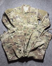 Army Combat Camo 2PC Uniform Unisex Small Coat 33-37 Pants 27-31 Cargo Rip Stop picture