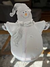 Glitter Frosted Snowman Christmas Decor Napa Valley 10
