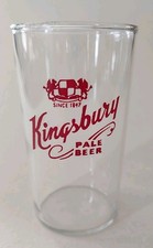 Vintage Kingsbury Pale Ale Drinking Glass 4 5/16