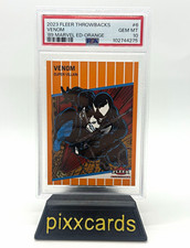 Fleer 2023 Fleer Throwbacks Marvel Venom #6 Orange PSA 10 088/489 picture