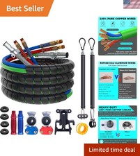 Complete 15FT Semi Truck Air Hose Kit - Includes Tender Springs & Gladhands picture