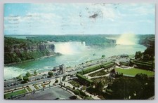 Vintage Niagara Falls Canada Postcard 1958 Curteichcolor Panoramic View picture