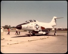 US Air Force Jet Airplane 1976 Snapshot Photograph Chanute AFB Air Show picture