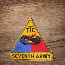 #352 US ARMY  TTC 7TH ARMY PATCH ARMOR TRAINING CENTER picture