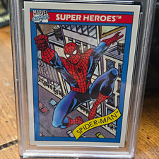 1990 Marvel Universe Spider-Man #29 PSA 10 Gem Mint Card Cert 101103605 picture