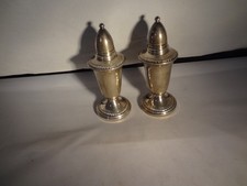 Crown Sterling Silver Salt & Pepper Shakers picture