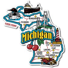 Michigan Jumbo State Sticker by Classic Magnets picture