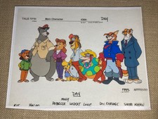 TALE SPIN animation Cels model Cel WALT DISNEY Print Model Art Vtg Cartoons R picture