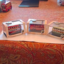 Oxford Diecast Lot of 3 D Trolleybus N Gauge Models in Display Boxes (2004) picture
