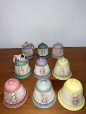GOEBEL HUMMEL ANNUAL LOT OF 8 Christmas Bell Ornaments 1990-1998  Total 9 Pieces picture