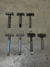 Lot of 7 Vintage Metal Safety Razors Multiple Razors picture