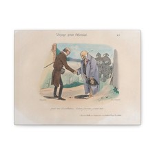 J. J. Grandville - So there was no noise in Paris - ca. 1830 - Canvas Wall Art picture