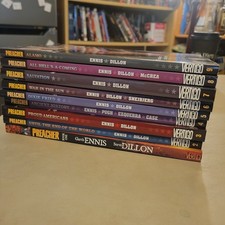 Preacher Graphic Novels, TPB, Volumes 1-9, Full Series Set, Vertigo, Complete picture