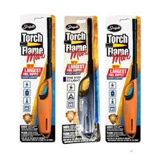 Scripto Wind-Resistant Torch Flame Lighters Butane Outdoor Use Random Color 3-Ct picture