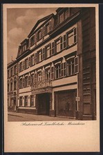 Mannheim, Restaurant Landkutsche by E. Schlipf, Street D 5, 3, Postcard  picture