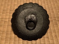 Antique Meiji Japanese Sendai Tansu Ring Pull Door Hardware Chest Fitting picture