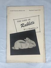 Vintage Cornell University 1955 The Care Of Rabbits W.J. Hamilton Jr New York NY picture