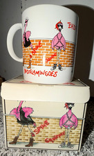 Vintage Bad Flamingoes Mug Set with Box Punk Spike Squirmy US Concepts 90s W/box picture