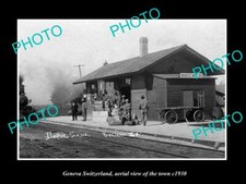 OLD 8x6 HISTORIC PHOTO OF BREMER IOWA THE RAILROAD DEPOT STATION c1930 picture