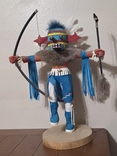 Vintage Angry Navajo Kachina Doll Signed/Numbered 125107 Frieda Charley 19