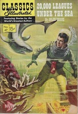 Classics Illustrated - #47 - 20,000 Leagues Under the Sea - Jules Verne  FINE picture