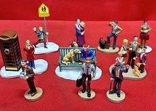 Vtg Hawthorne Village Christmas Mini People Figurines Lot Of 10 Pcs  ￼ picture